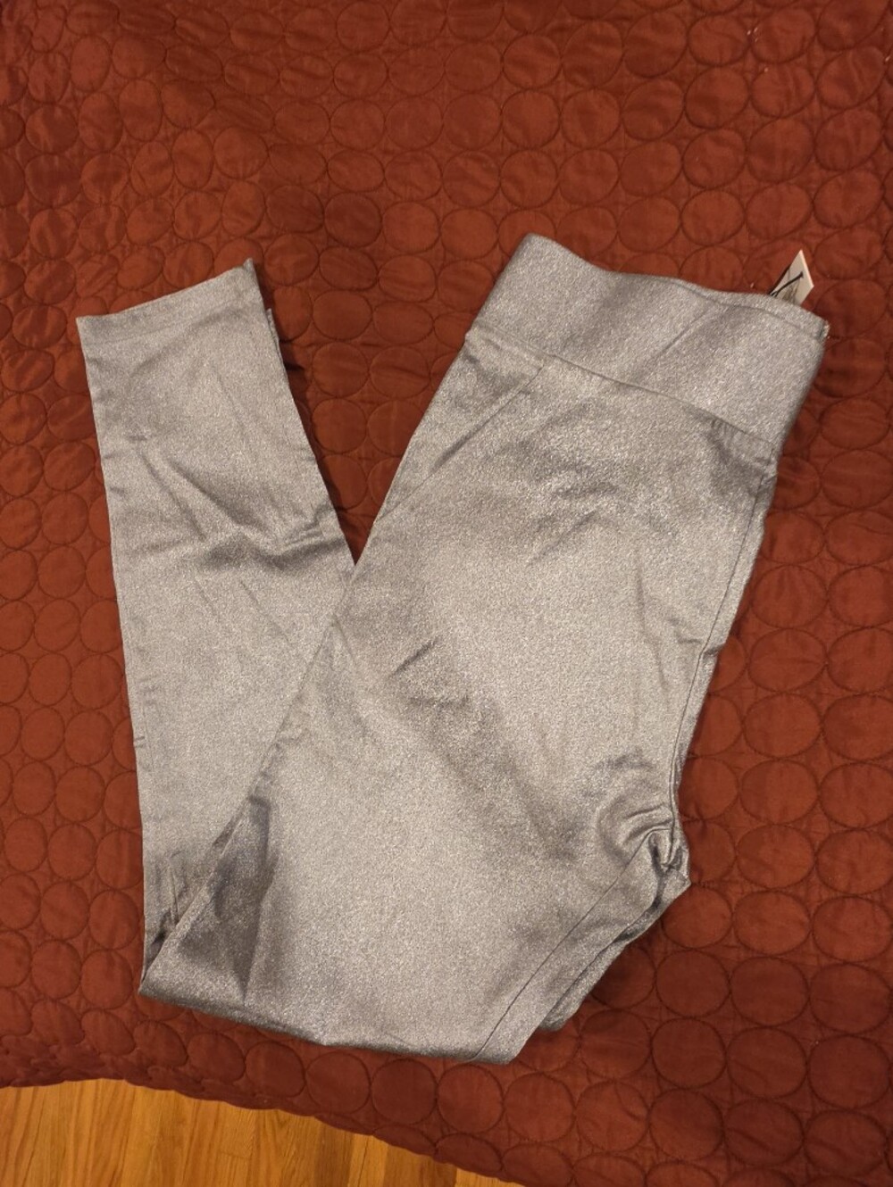 AKIRA Shimmery Silver Zippered Top